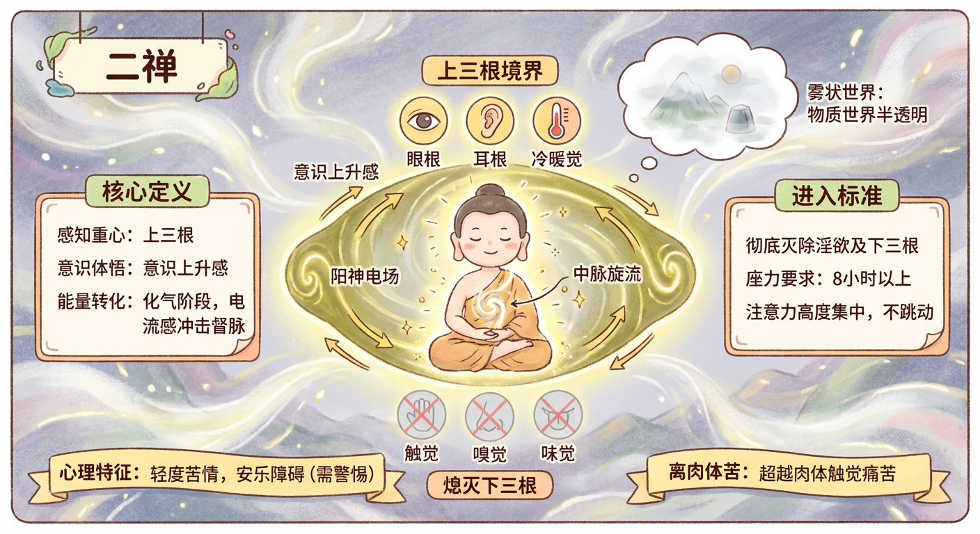 二禪(二) - 禪定境界圖解